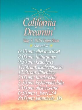 🌞 🌴 5.3 California Dreamin’ Train Show